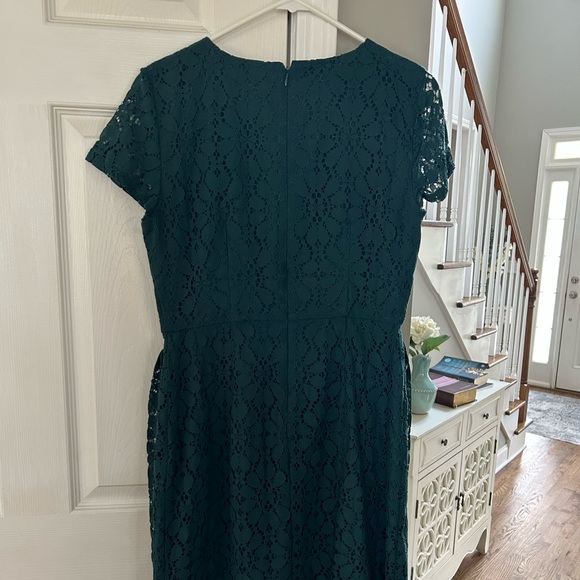 NWT LOFT Outlet dark green dress, size 4 - Picture 6 of 7